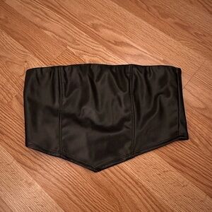 Leather cropped bando